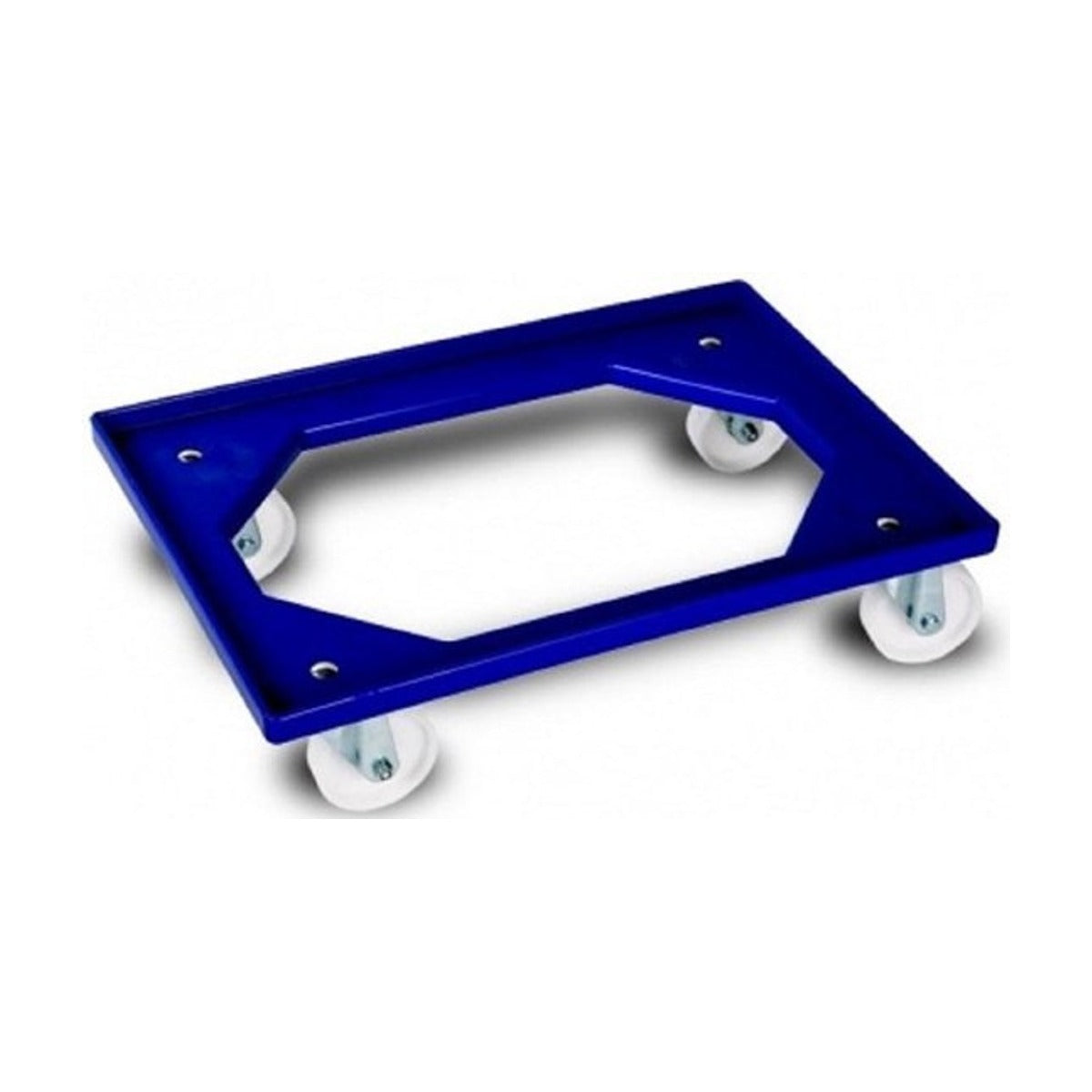 Transportframe - dolly voor kunststof kratten van 600 x 400 mm tot 240 kg Blauw