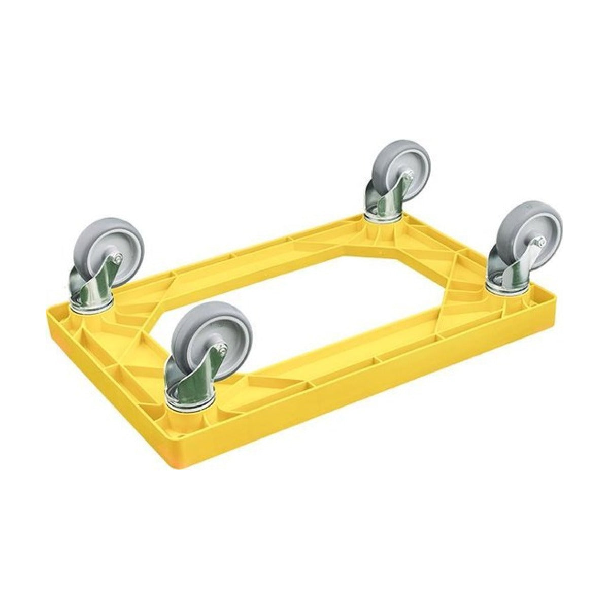 Transportframe - dolly voor kunststof kratten van 600 x 400 mm tot 240 kg Geel