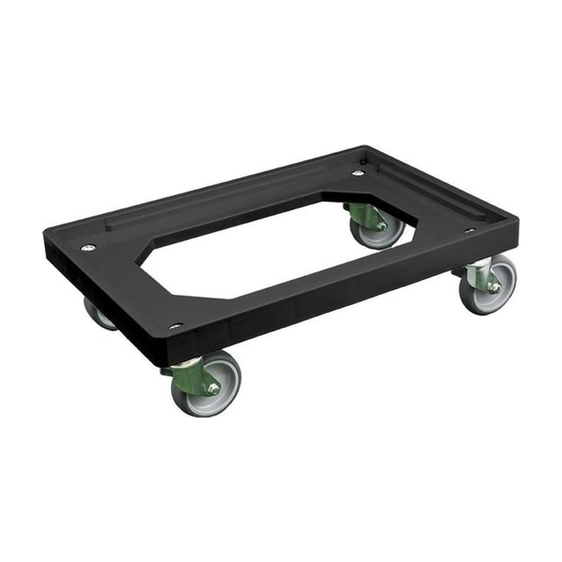 Power Tower Transportframe - dolly voor kunststof kratten van 600 x 400 mm tot 240 kg Zwart