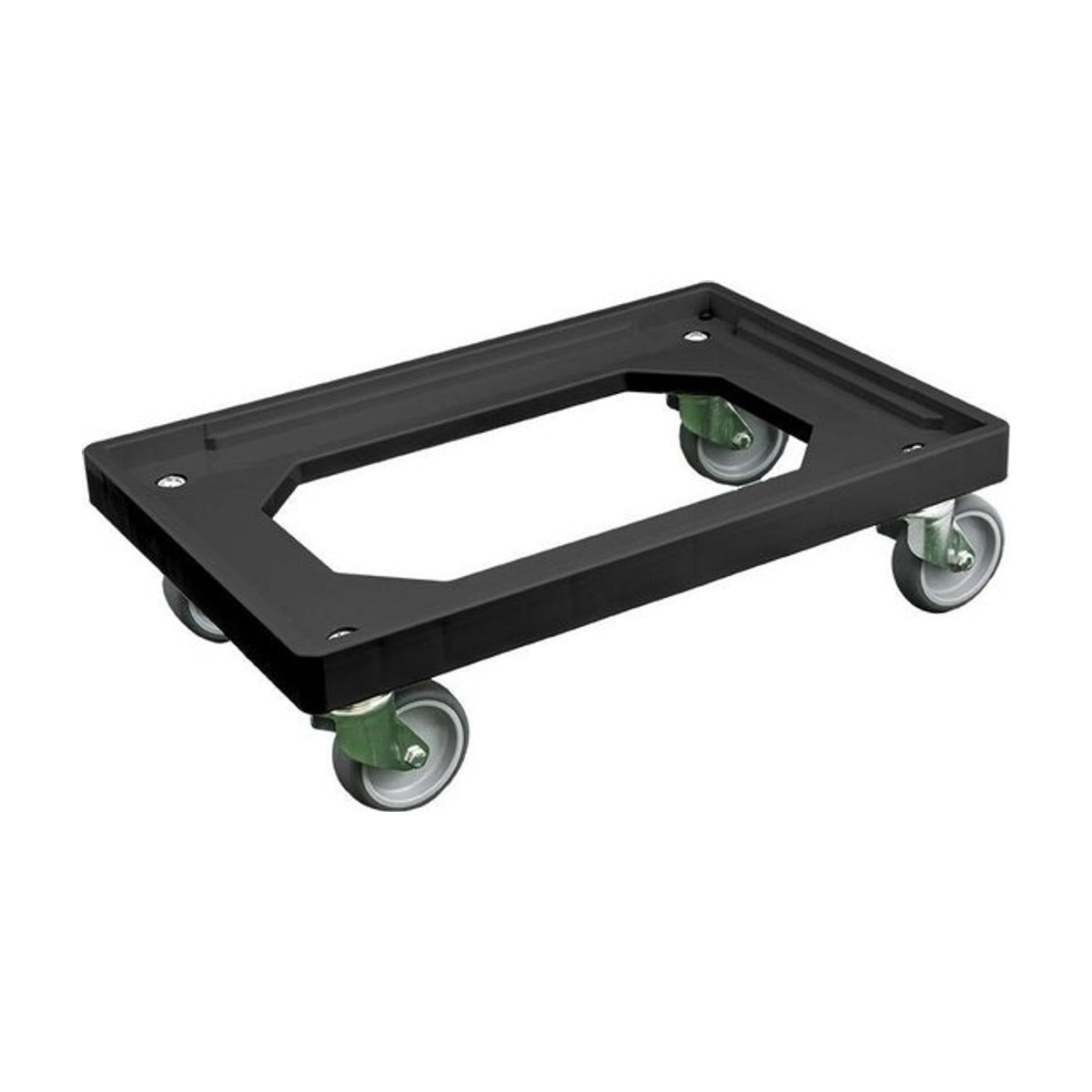 Power Tower Transportframe - dolly voor kunststof kratten van 600 x 400 mm tot 240 kg Zwart