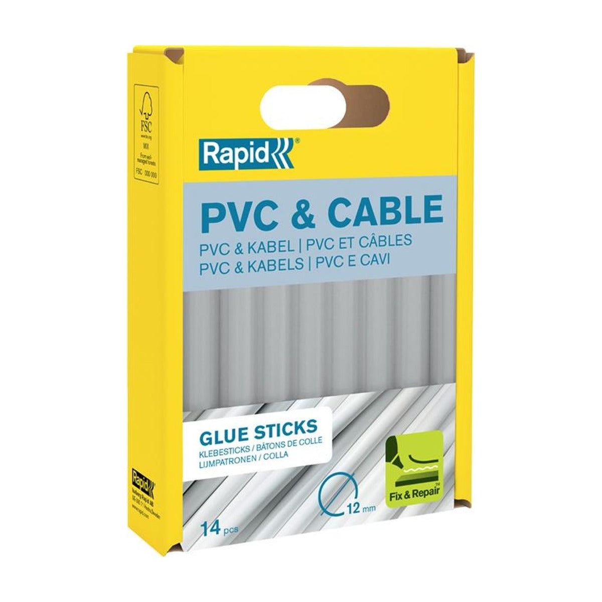 Lijmpatronen PVC/Kabel Ø 11 - 12 x 94 mm 14 St., Box