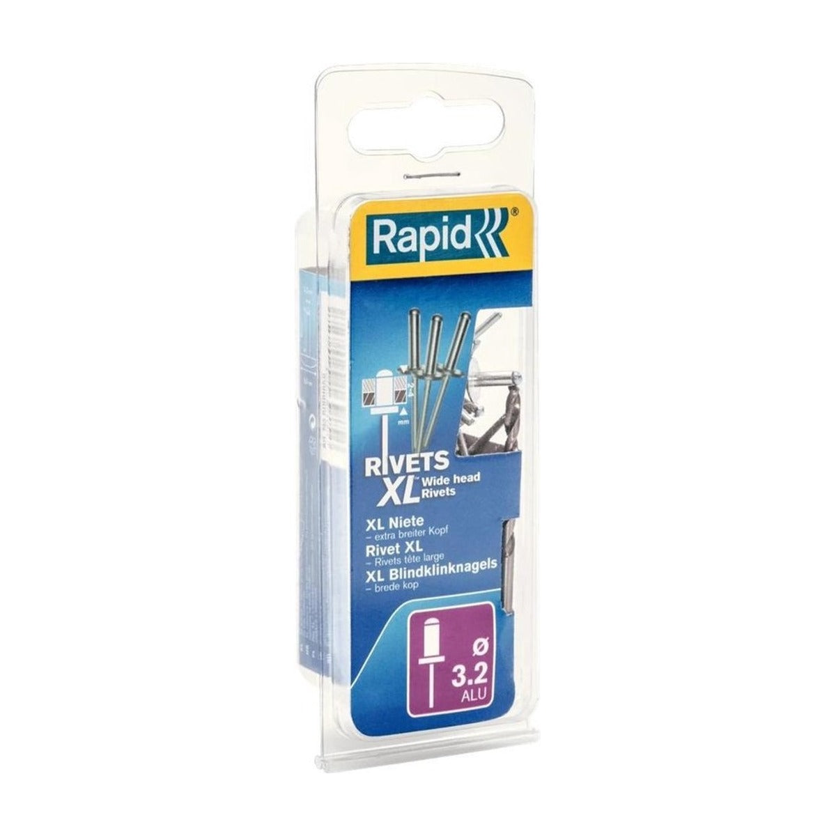 Blindklinknagels XL Ø 3,2 x 8 mm incl. Boor 50 st., Box