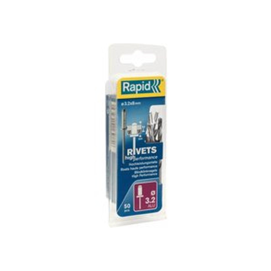 Blindklinknagels High Performance Ø 3,2 x 8 mm incl. Boor 50 st., Box