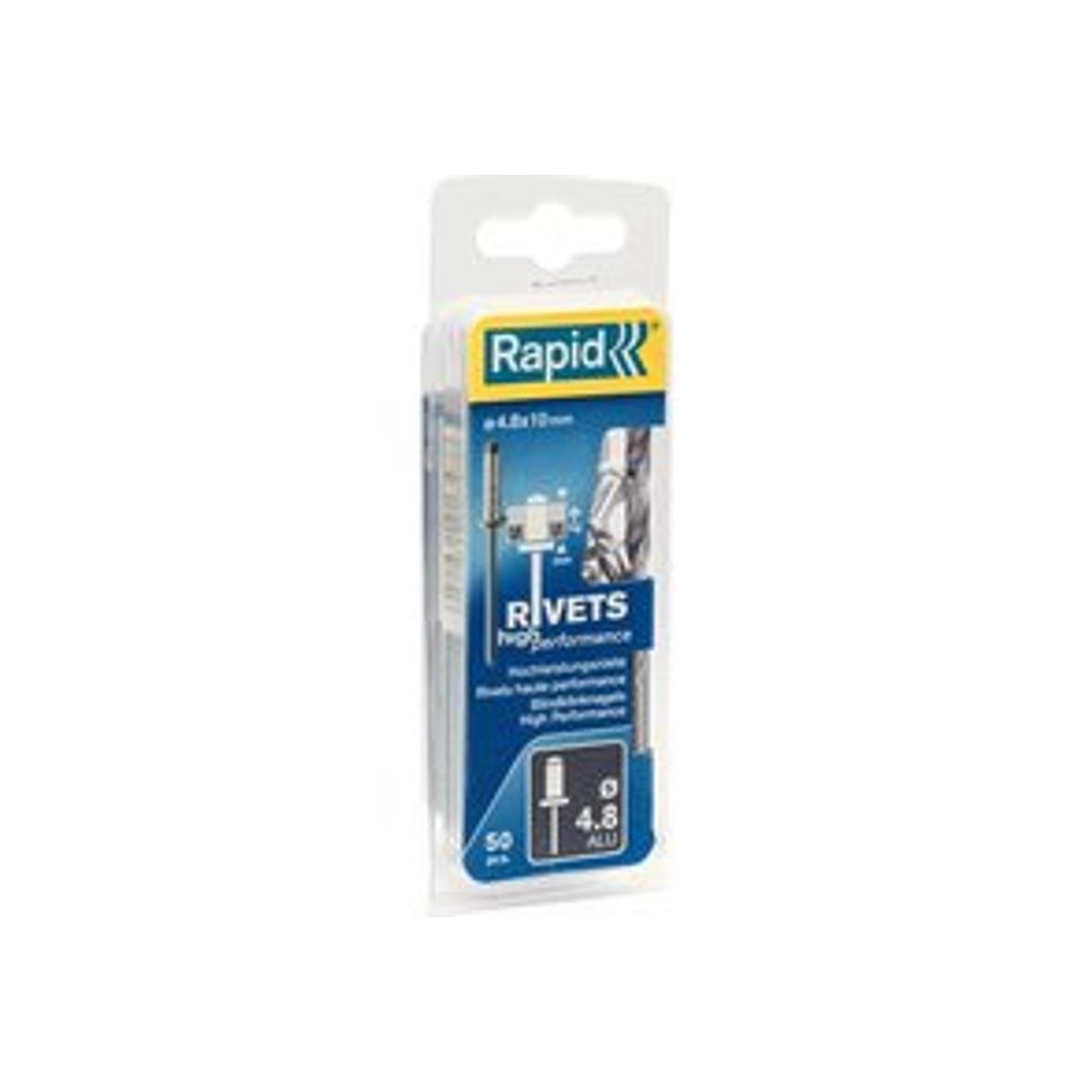 Blindklinknagels High Performance Ø 4,8 x 10 mm incl. Boor 50 st., Box