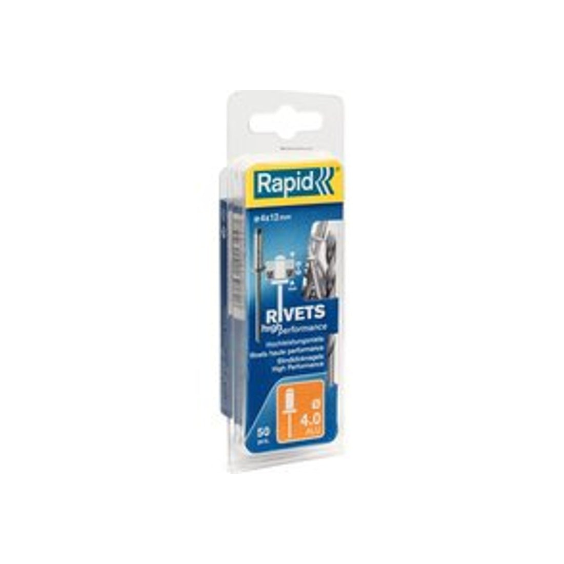 Blindklinknagels High Performance Ø 4 x 12 mm incl. Boor 50 st., Box