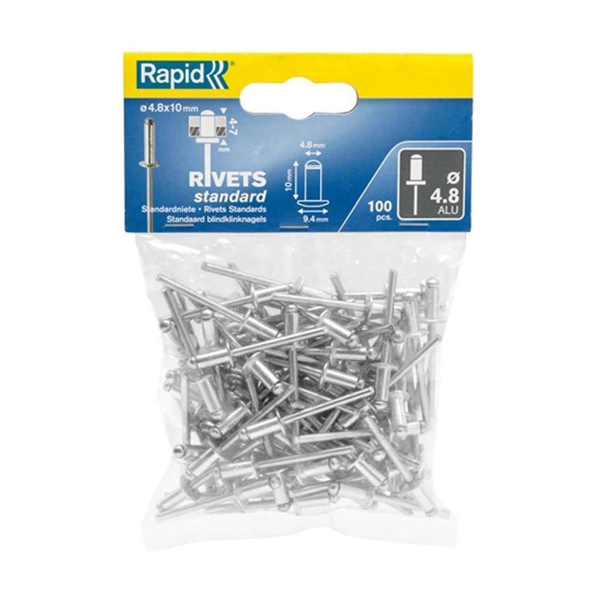 Blindklinknagels Standaard Ø 4,8 x 10 mm 100 st., Zak