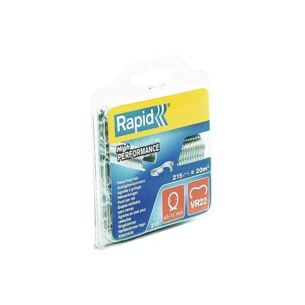 Hekwerk Hogringen VR22 215 st. gegalvaniseerd, Blister