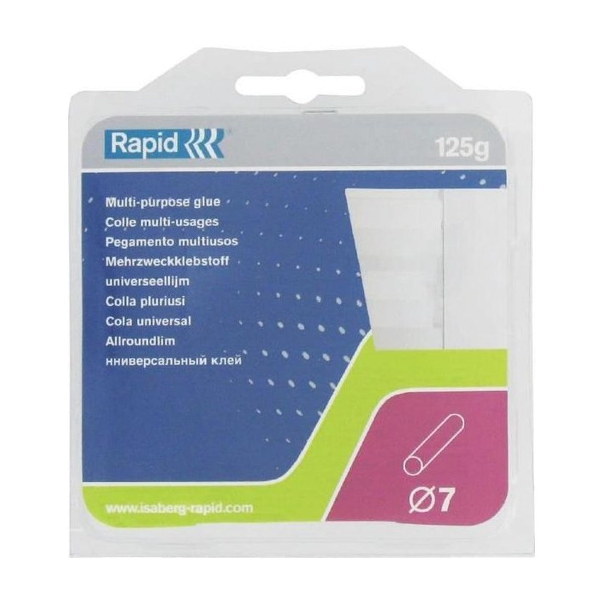 Rapid Univ. Trans. Lijmpatronen D7mm 36 St. 90mm Box