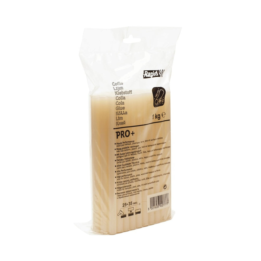 Lijmpatronen PRO+ Ø 11 - 12 x 190 mm 1,0 kg, Zak