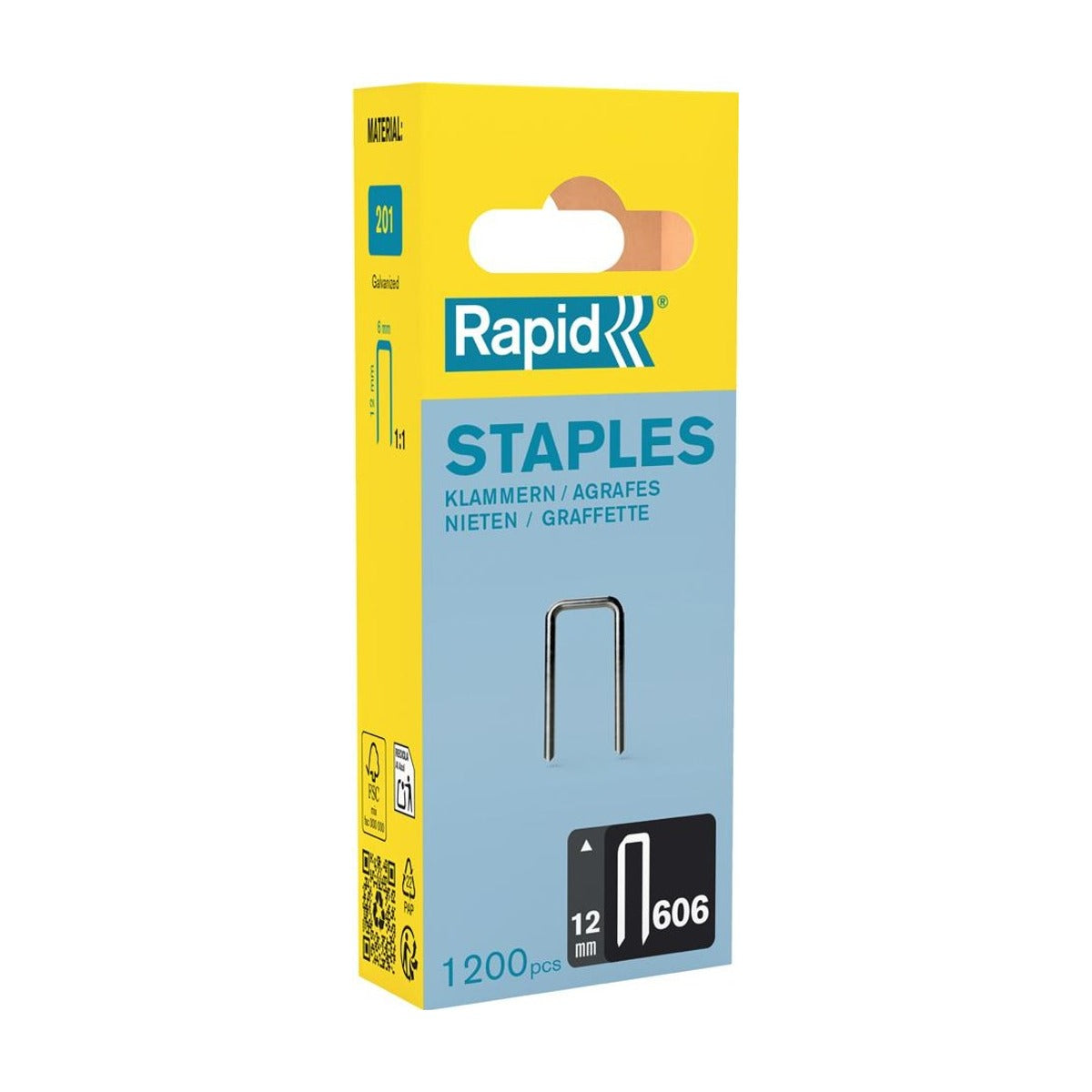 Nieten 606/23mm Gegalvaniseerd (hars gecoat) 600 st., Box