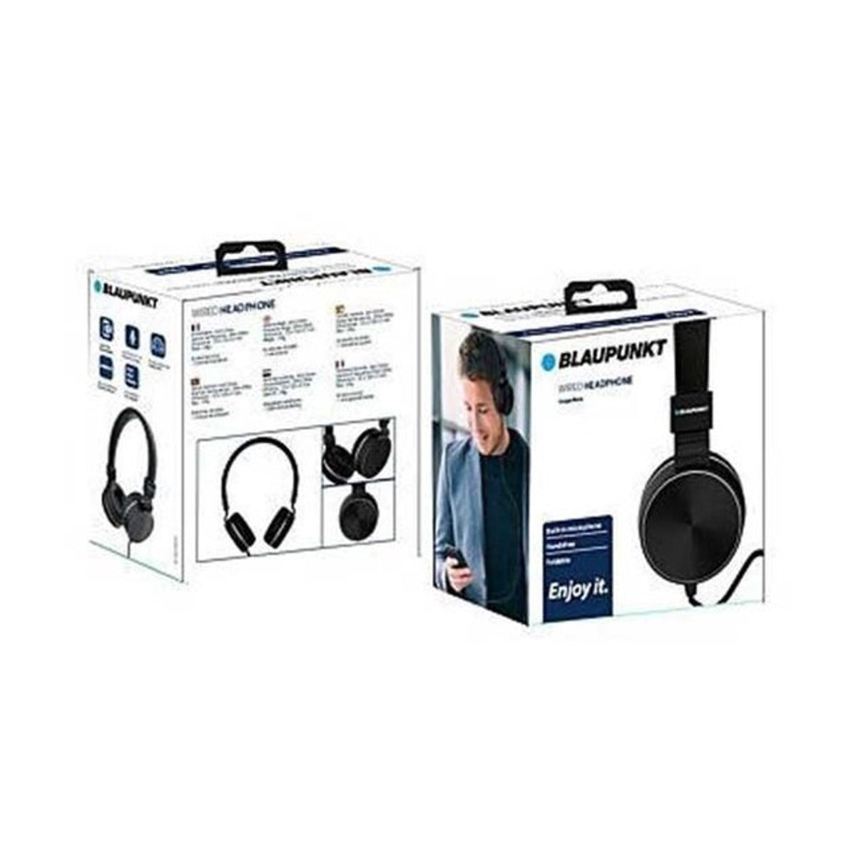 Blaupunkt bedrade koptelefoon 120 cm zwart