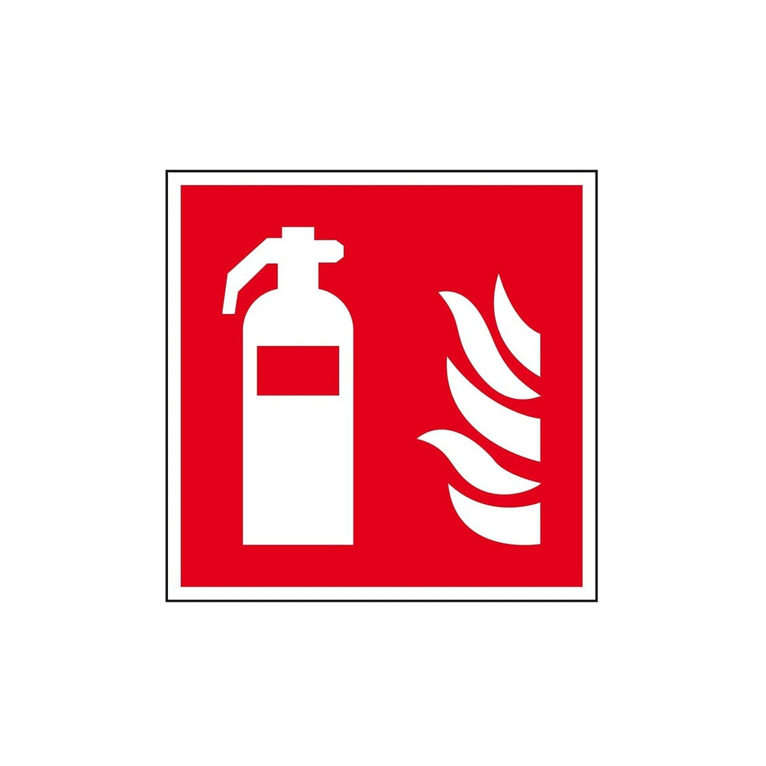 Bord brandblusser pictogram ISO 7010 200 x 200 mm