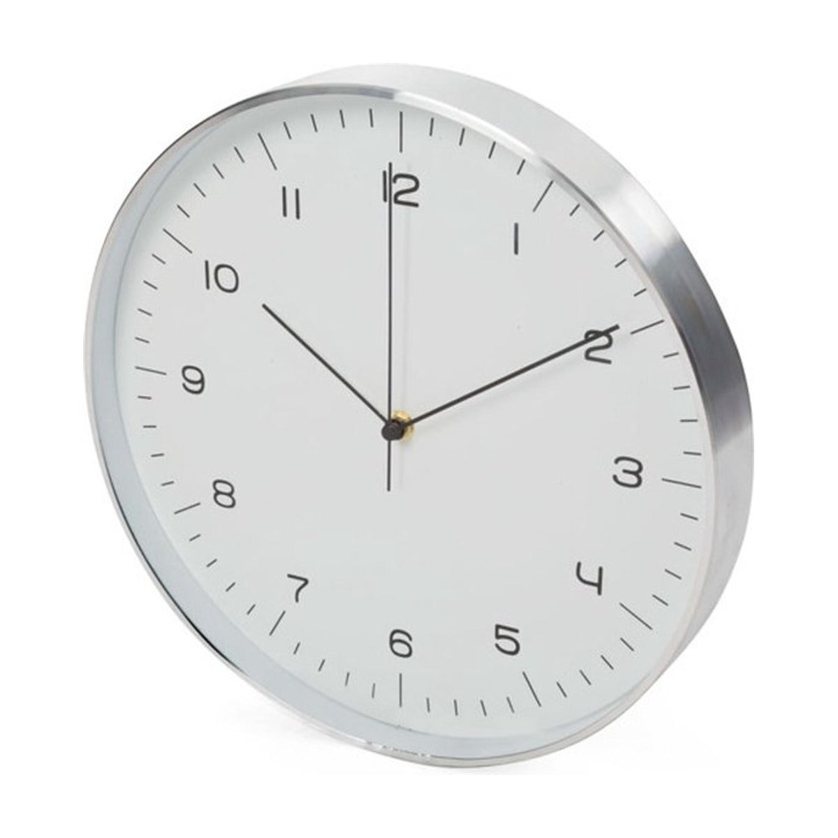 Aluminium wandklok - radiografisch gestuurd- Ø 30 cm