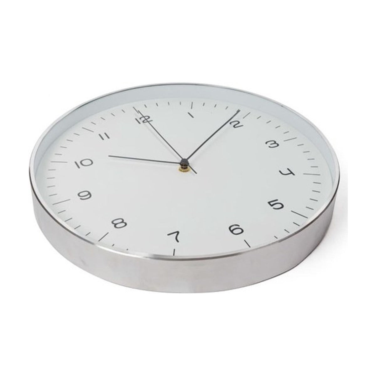 Aluminium wandklok - radiografisch gestuurd- Ø 30 cm