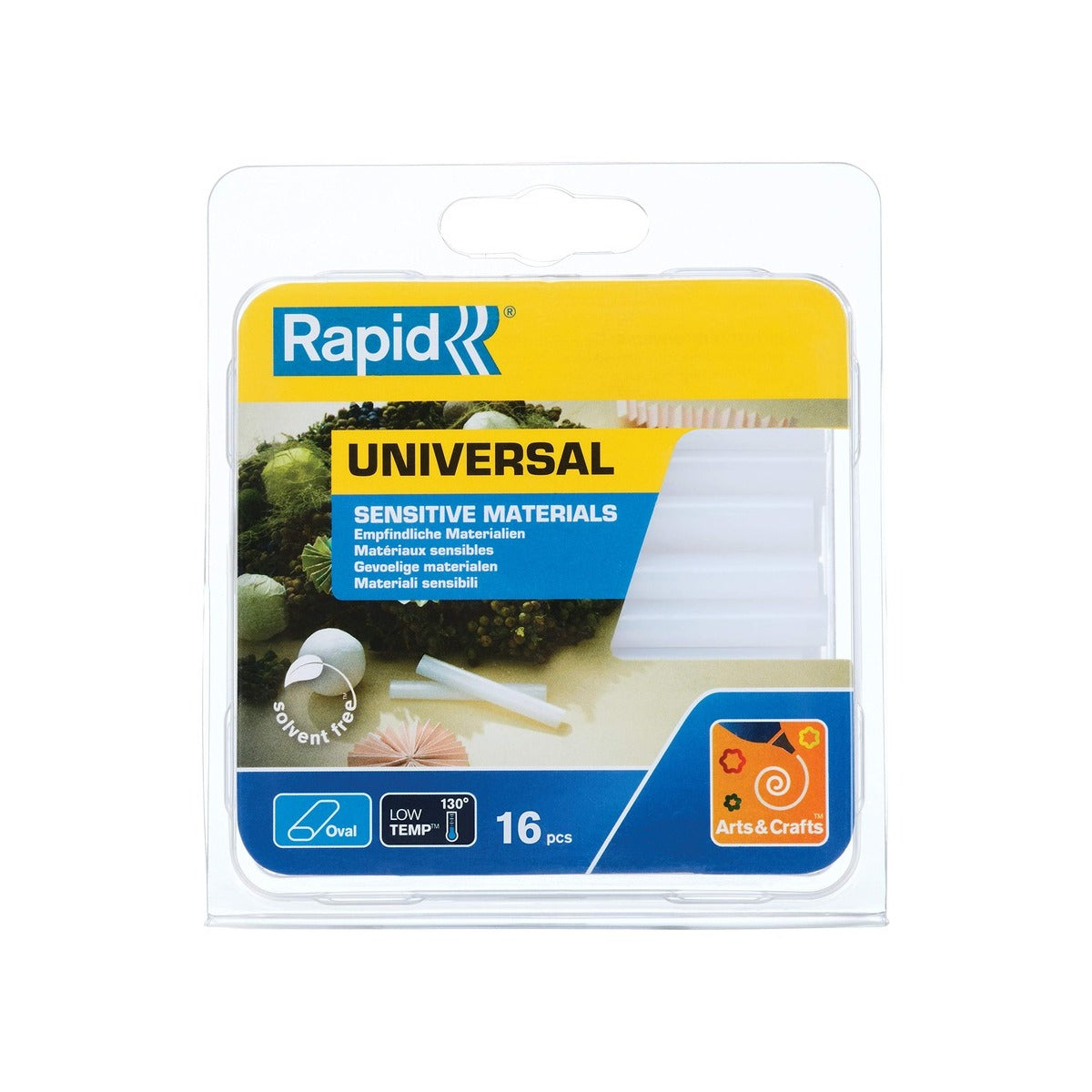 Lijmpatronen transparant Ø 9 ovaal x 94 mm 16 St., Box