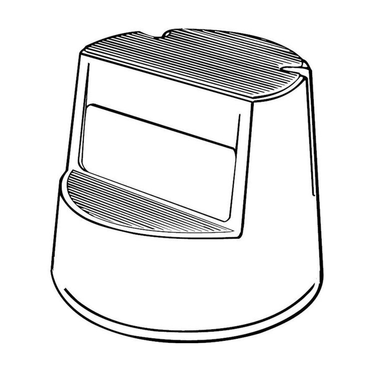 Rubbermaid Verrijdbaar Opstapje - Beige-Zwart