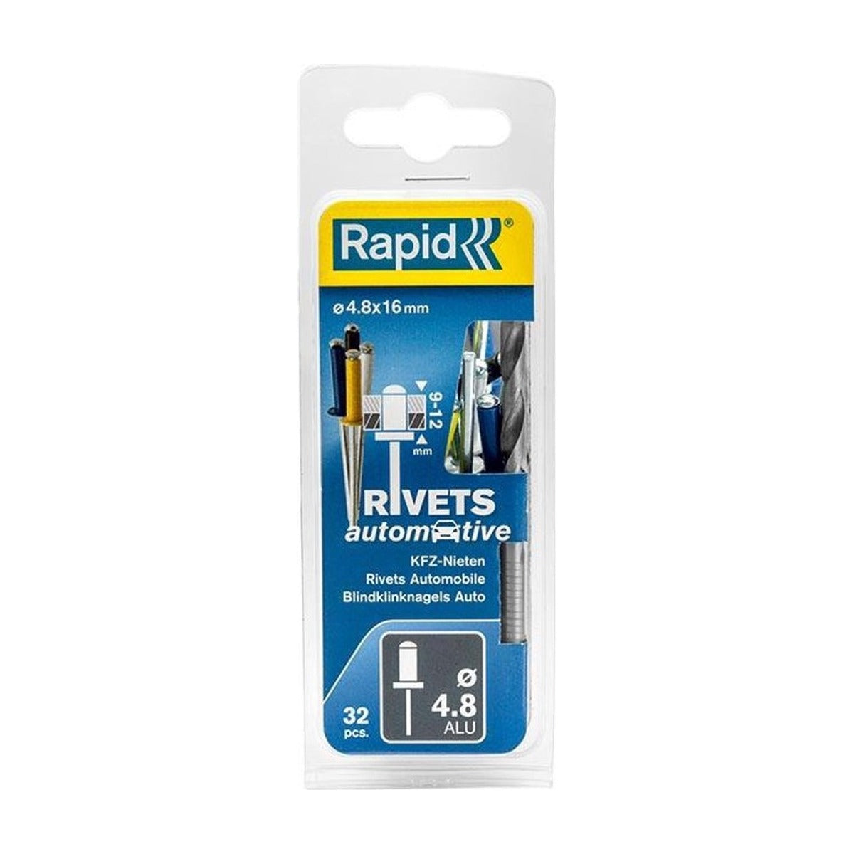 Blindklinknagels 4 Kleuren Ø 4,8 x 16 mm incl. Boor 32 st., Box