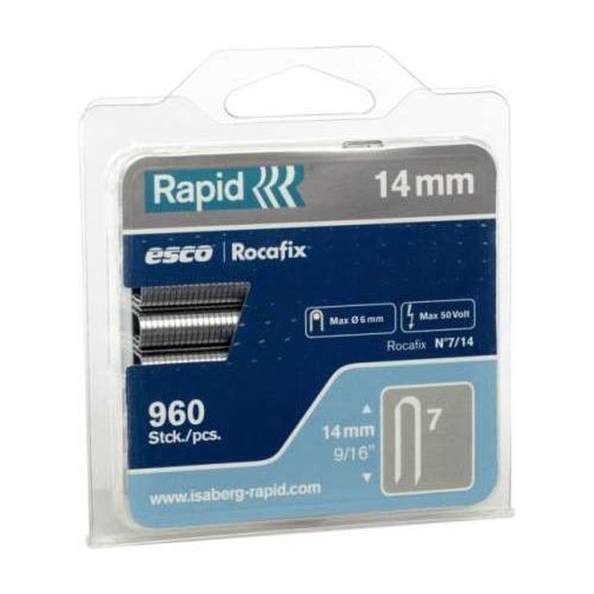Kabelnieten 7/14 mm (gegalvaniseerd) 960 st., Box