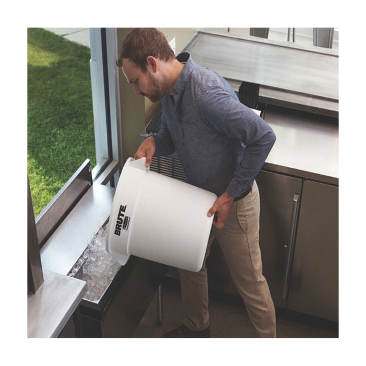 Rubbermaid Deksel - Rond - Voor Brute Container - 37,9 l - Wit |
