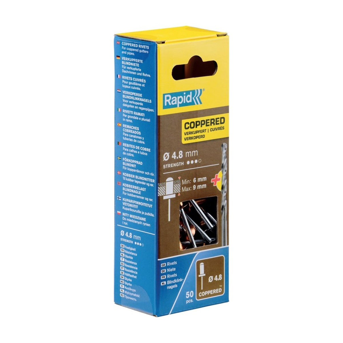Blindklinknagels verkoperd Ø 4,8 x 12 mm incl. Boor 50 st., Box