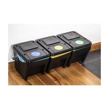 ECO sorter afvalscheiding set - set van 4 stuks van 25 liter