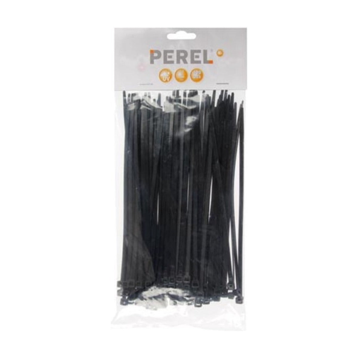 Perel Kabelbinders 200 x 4,6 mm - 100 stuks - Extra Sterk - Tierips - Tiewraps - zwart