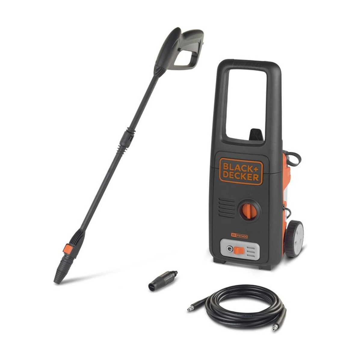 BLACK+DECKER Hogedrukreiniger BXPW1400PE - 8 Accessoires - 1400W - 110 Bar - 390 l-u