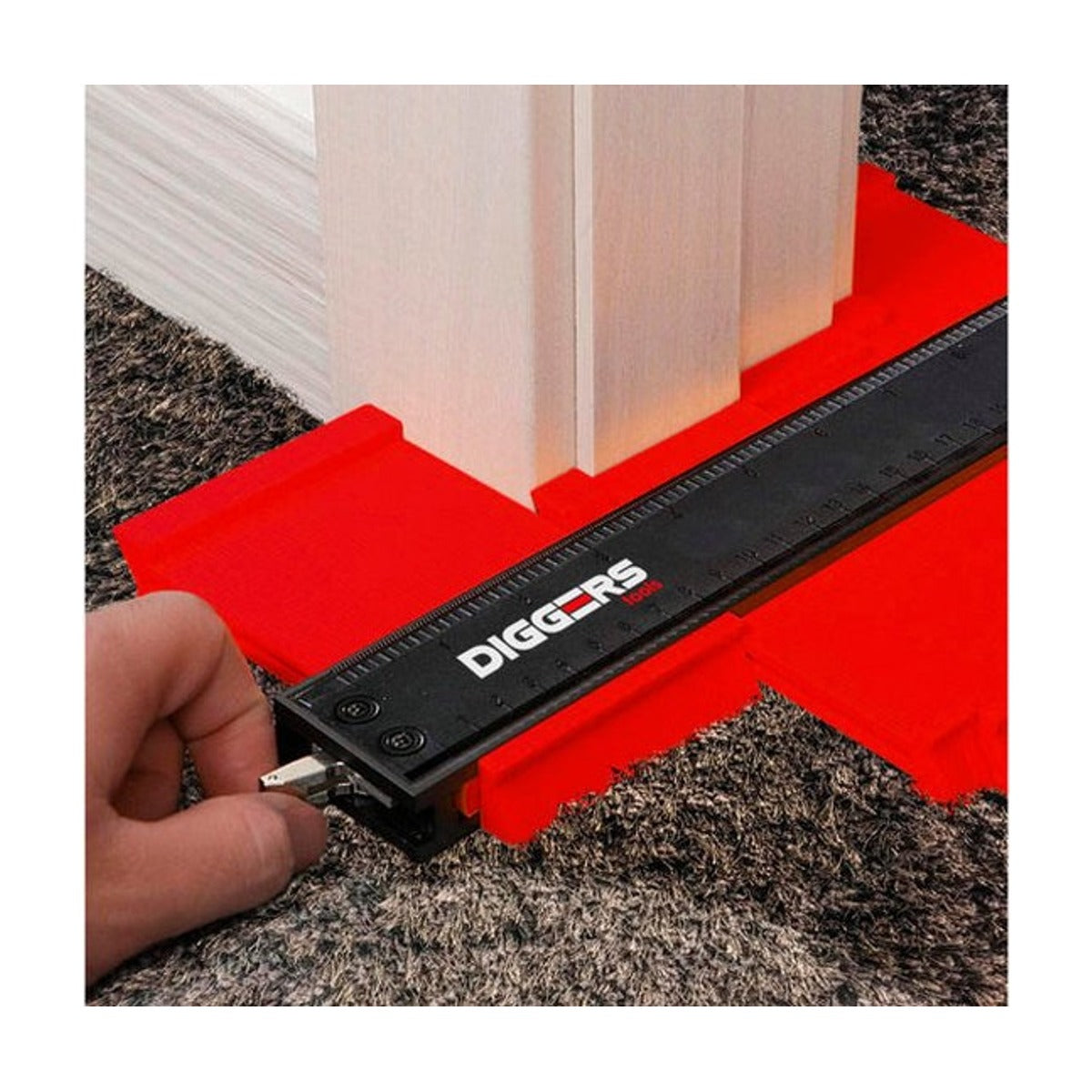 Diggers Aftekenhulp 12 cm - contourmal - Laminaathulp