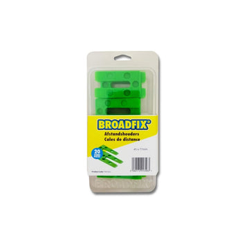 Broadfix afstandhouders - wiggen 45x77 mm 1-8 mm schuin 20 stuks