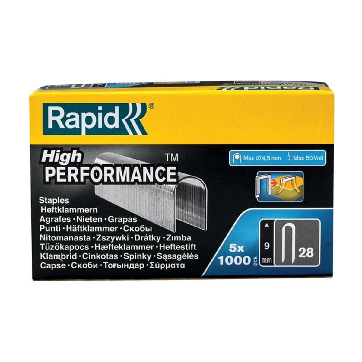Kabelnieten 28/9 mm DP (gegalvaniseerd) 5 x 1.000 st., Box