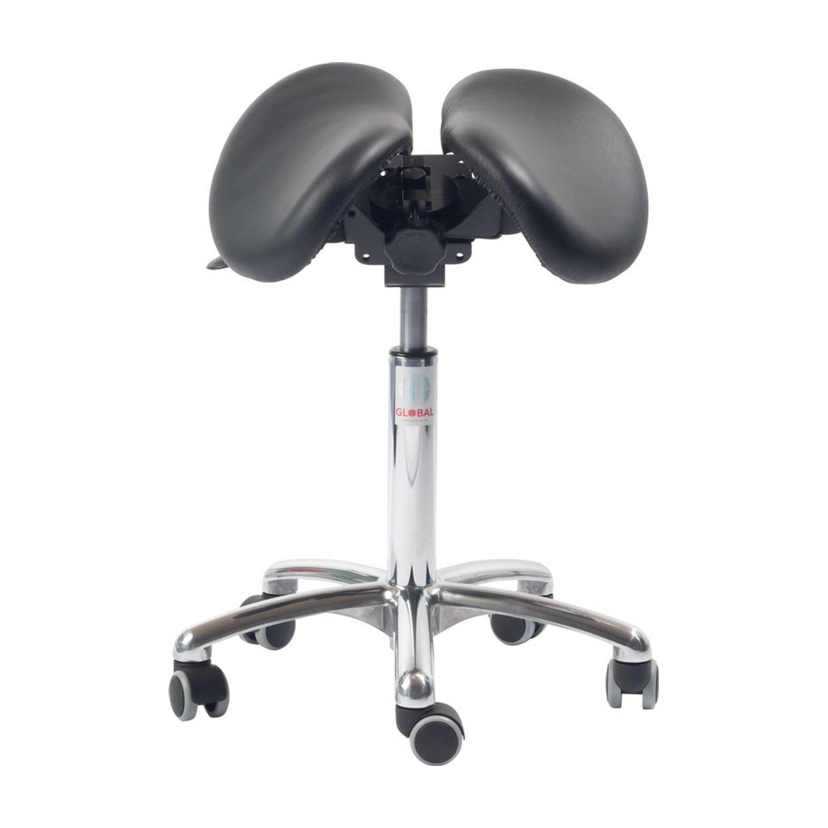 Global Stole Zadelkruk Echo Alu50 Ergonomic echt leer