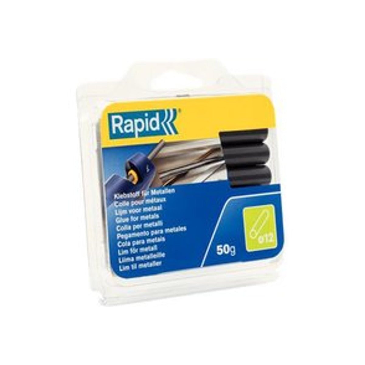 Rapid Lijmpatronen voor Metaal 50g Ø12x94mm
