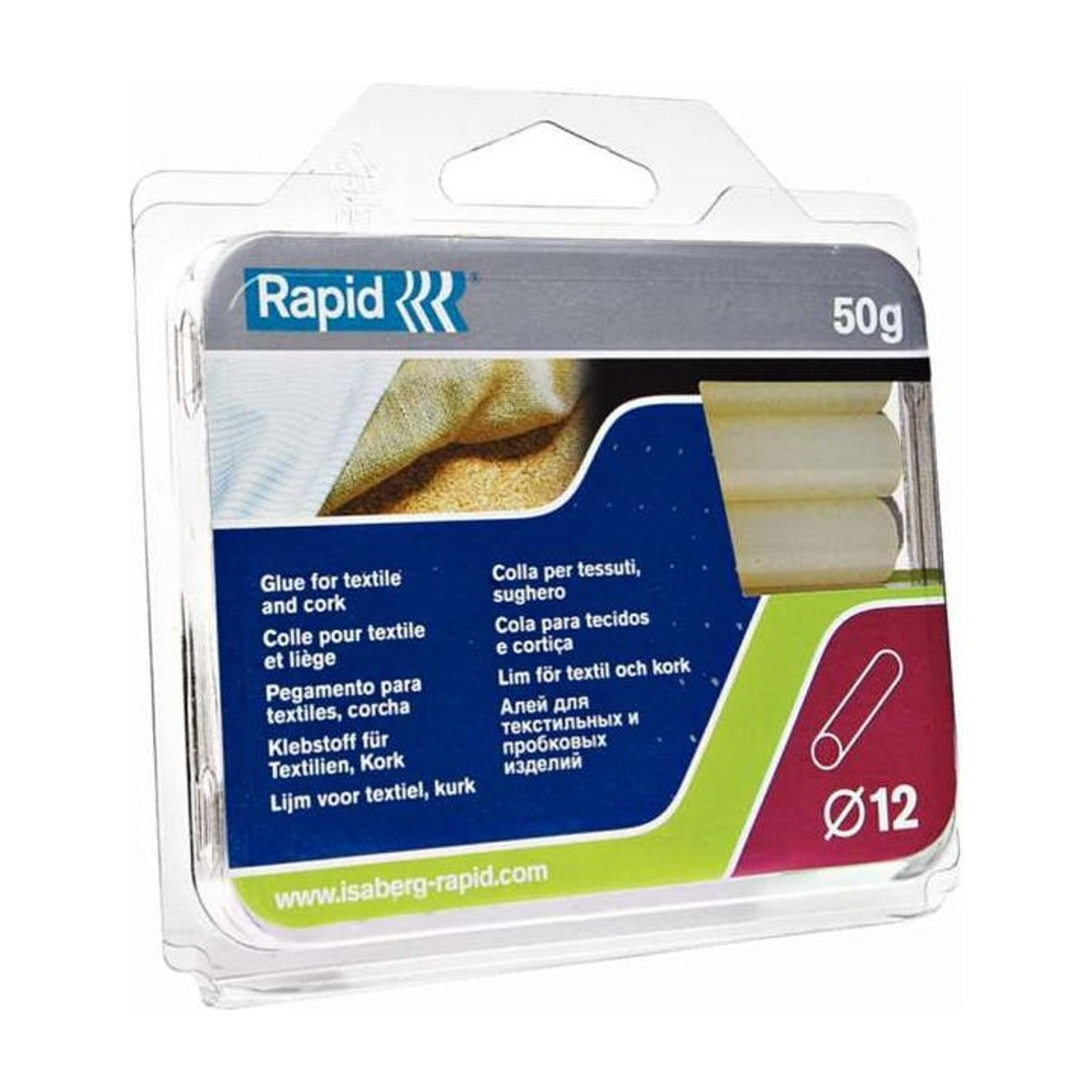 Rapid lijmstick voor textiel-kurk 94 x 12 mm 50G honingkleurig