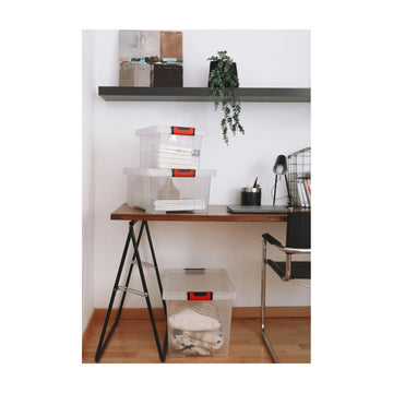 Power Tower CLIPSTOCK krat 30 L met deksel en clipsluiting