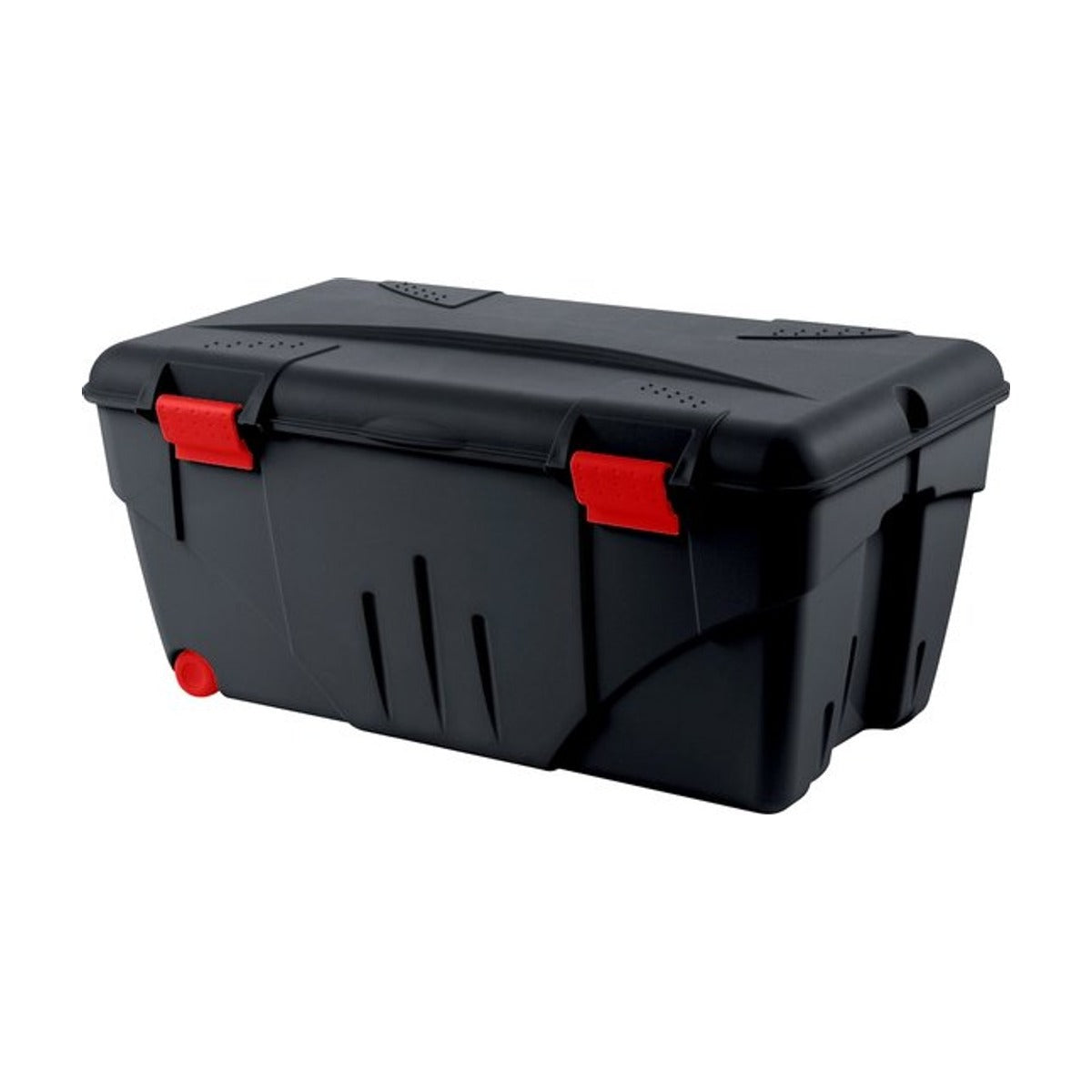 Power Tower TRAFIC BOX 110 L scharnierend deksel met clipsluiting. 2 wielen.