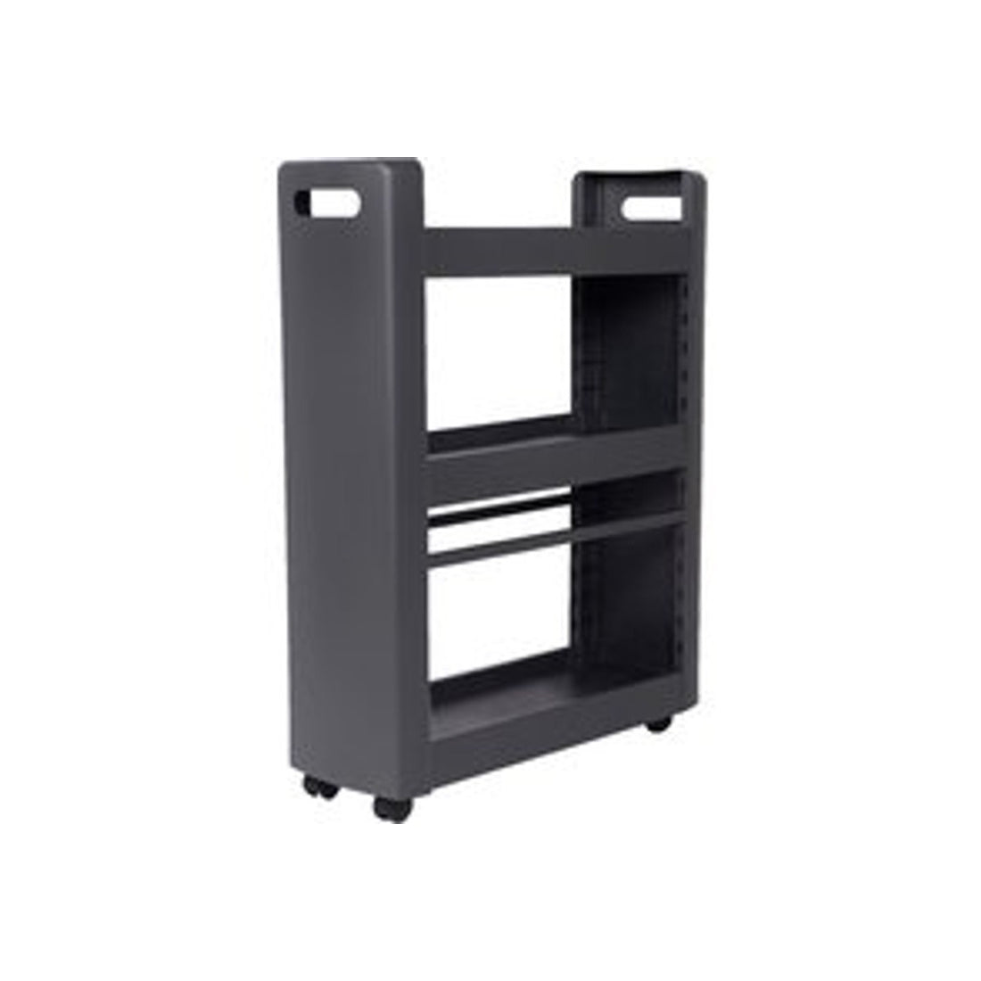 MOBILO verrijdbare side table, met 3 verstelbare planken - 360gr wielen past onder werkblad