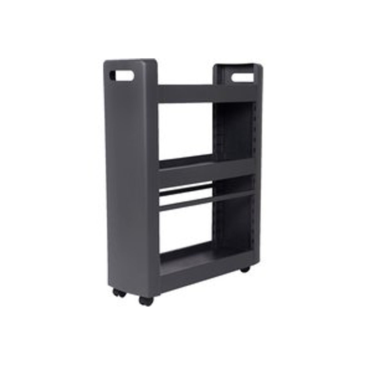 MOBILO verrijdbare side table, met 3 verstelbare planken - 360gr wielen past onder werkblad