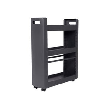MOBILO verrijdbare side table, met 3 verstelbare planken - 360gr wielen past onder werkblad