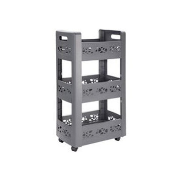 MOBILO trolley, met 3 planken 1 verstelbaar - 360gr wielen past onder werkblad