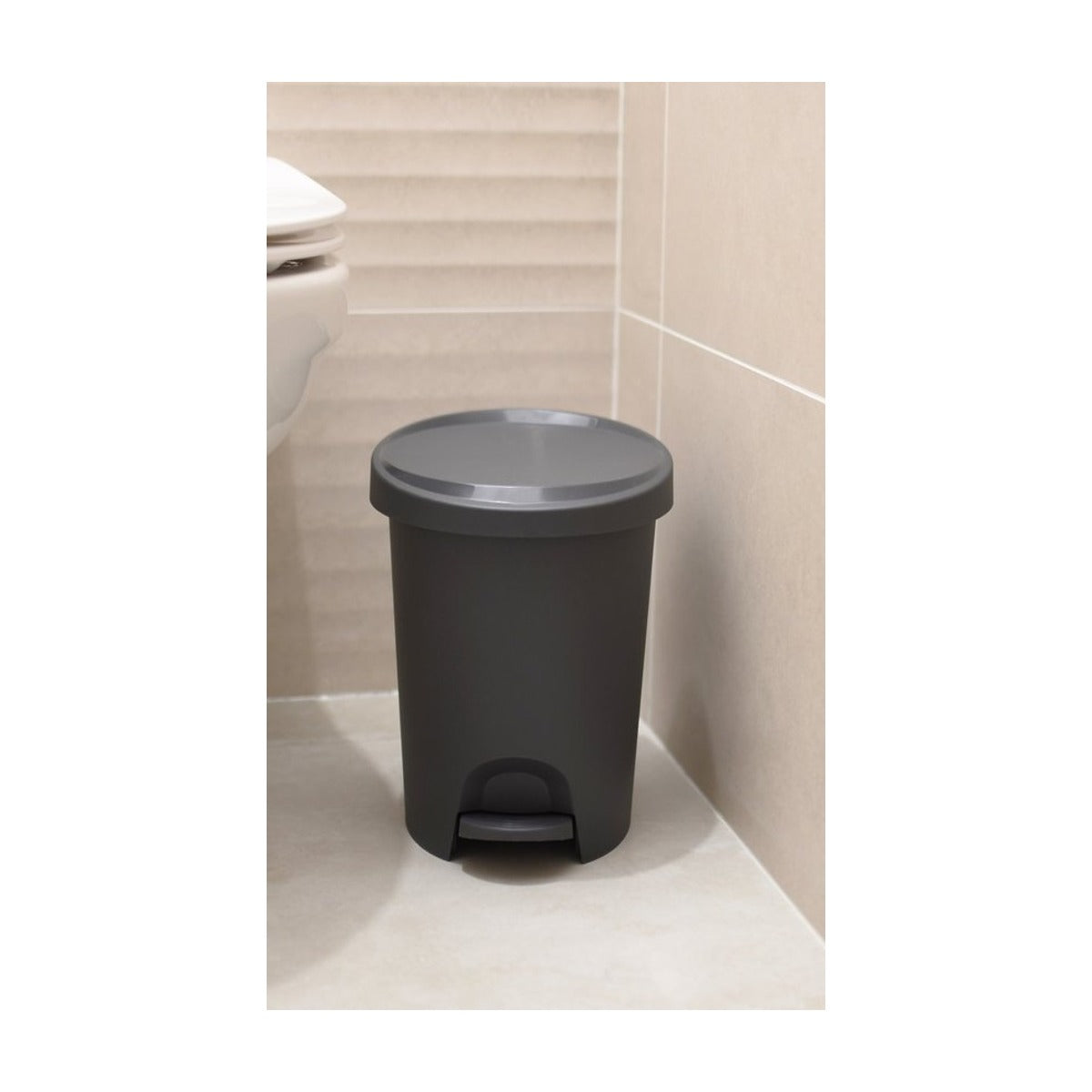 Power Tower Stepy bin pedaalemmer 6 liter met binnenemmer antraciet