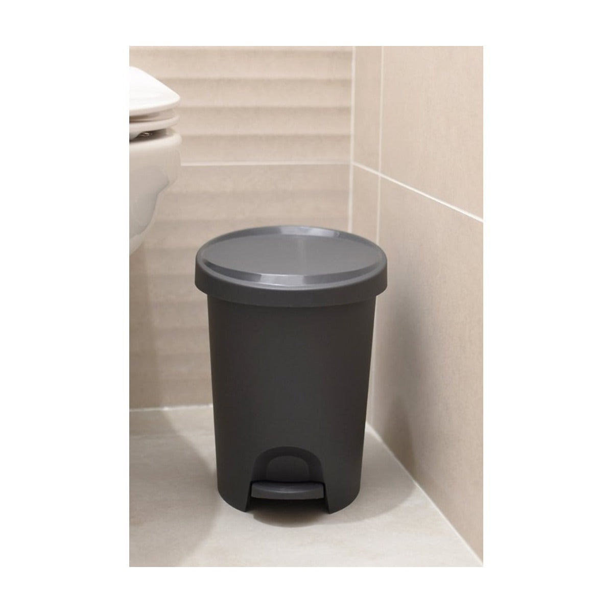 Power Tower Stepy bin pedaalemmer 6 liter met binnenemmer wit