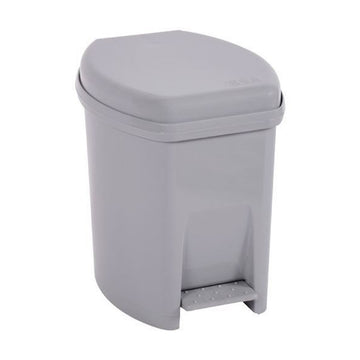 Power Tower pedaalemmer rechthoekig 6 liter met binnenemmer antraciet