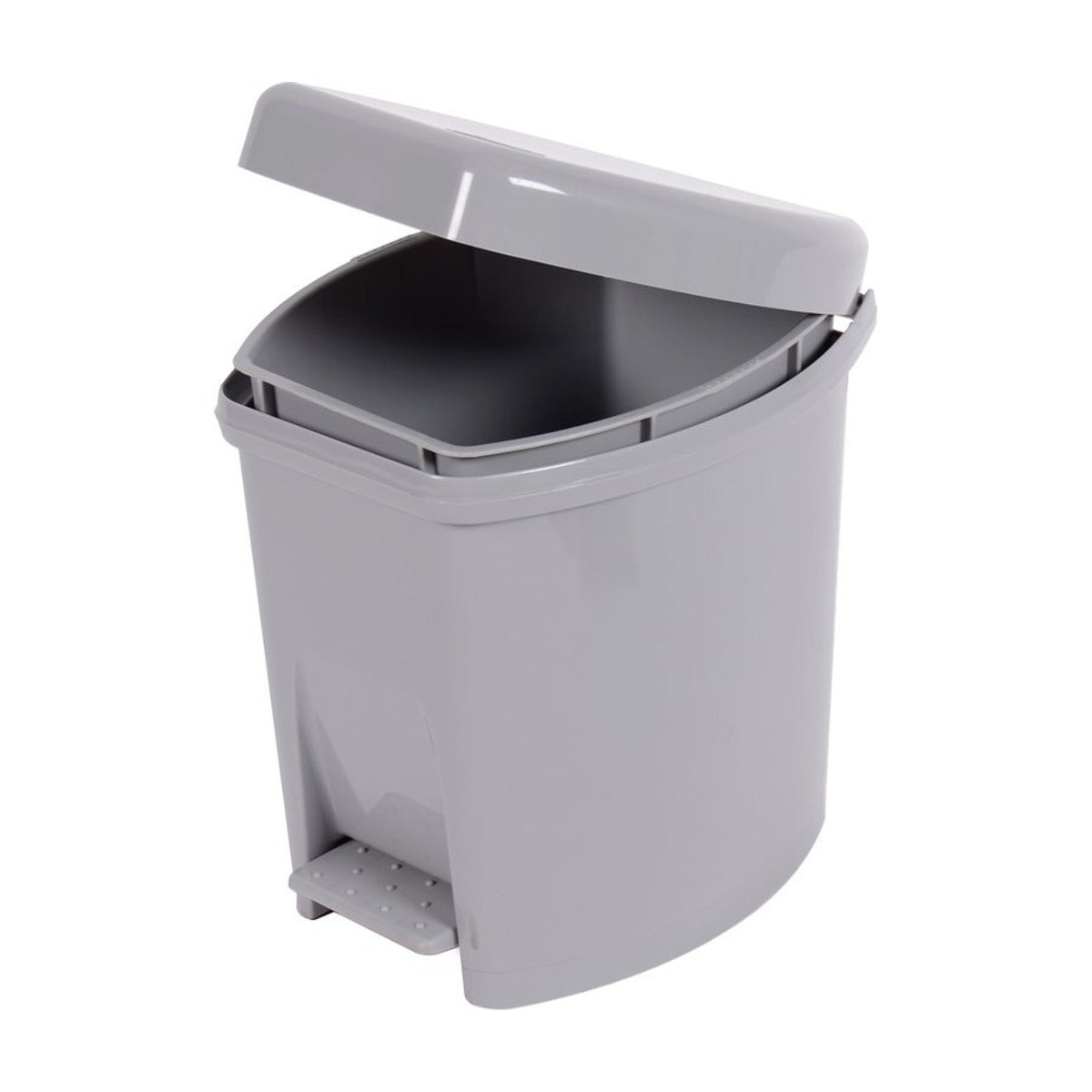 Power Tower pedaalemmer rechthoekig 6 liter met binnenemmer antraciet