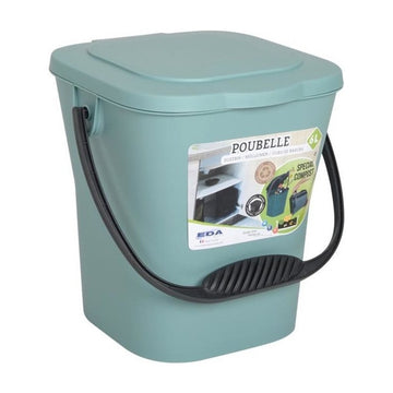 Power Tower compost emmertje met deksel 6 liter Eucalyptus groen