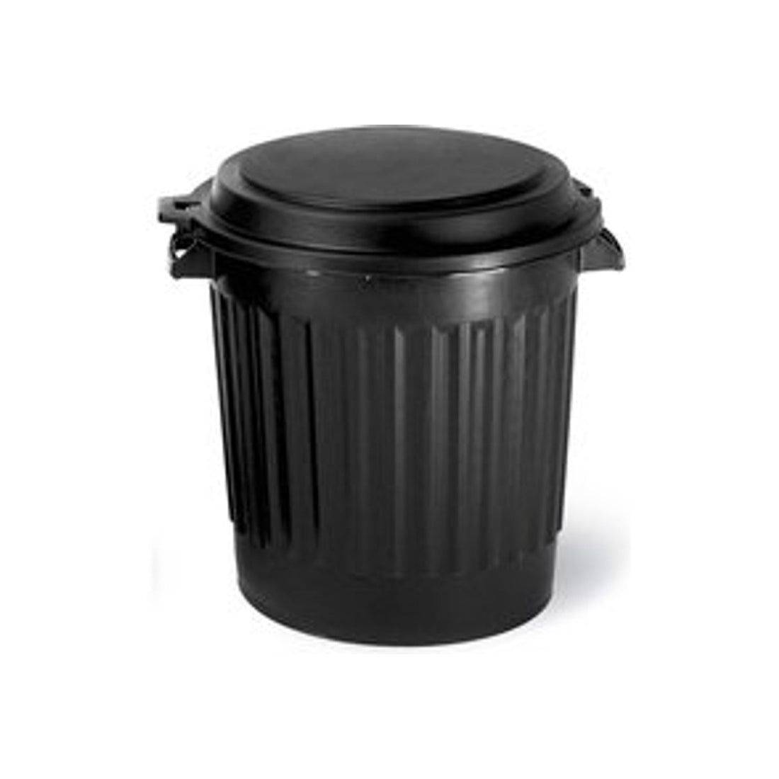 Power Tower - vuilnisemmer - met los deksel - 80 liter - recycled - zwart