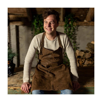 Esschert Design  - Barbecue schort - buffelleer - bruin