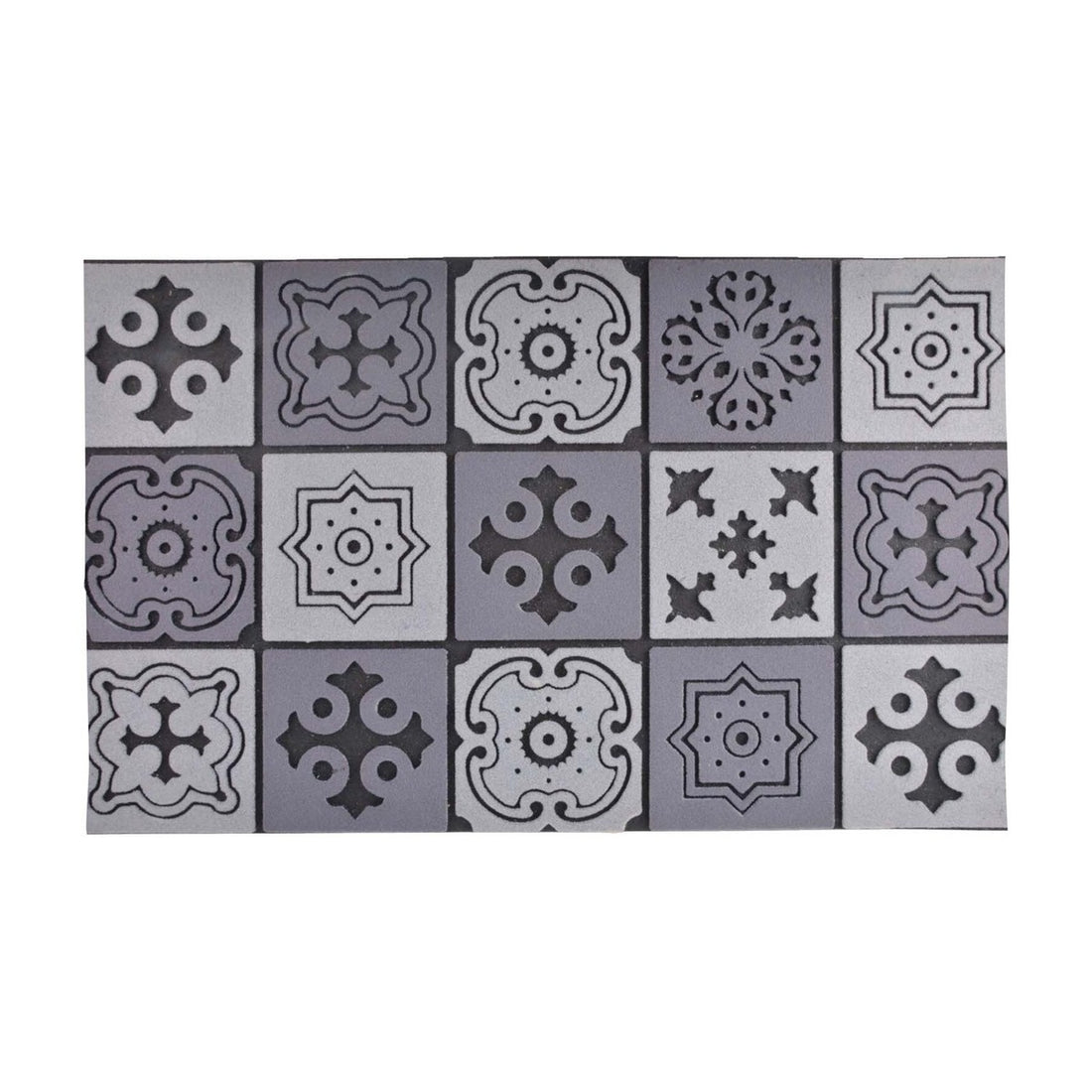 Esschert Design Deurmat 45,5 X 76 Cm Rubber/polyester Grijs