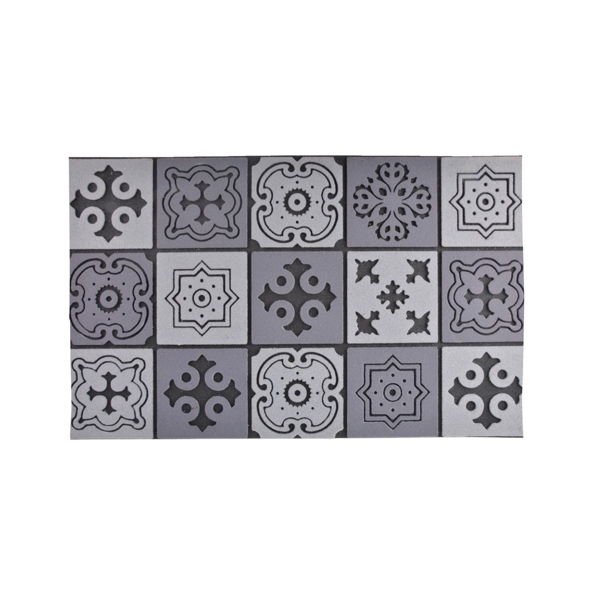 Esschert Design Deurmat 45,5 X 76 Cm Rubber/polyester Grijs