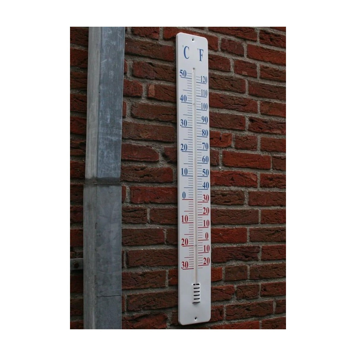 Esschert Design thermometer op wandplaat 90 cm