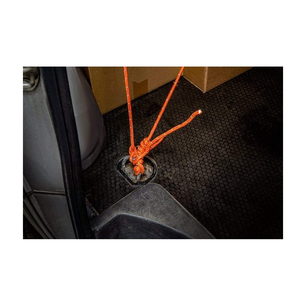 BLACK+DECKER Spantouw met Oproller - Sjortouw 20 Meter - 6MM - Nylon - Oranje